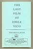 The Last Film of Emile Vico