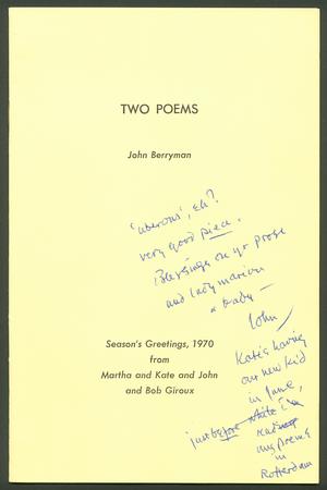 Two Poems