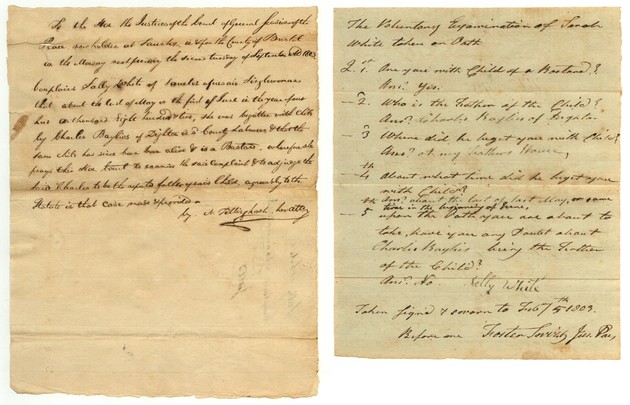 Child Support Claim, 1803