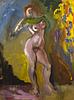 click for a larger image of item #34355, Nude With Green Drape