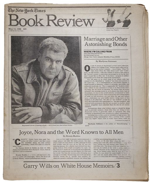 "Marriage and Other Astonishing Bonds" in The New York Times Book Review, May 15, 1988
