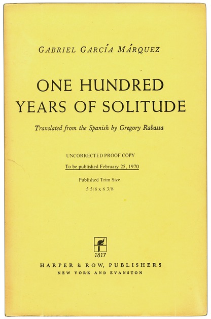 One Hundred Years of Solitude